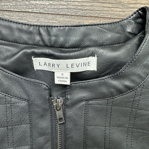 Larry Levine Black Leather Jacket - Picture 4 of 4